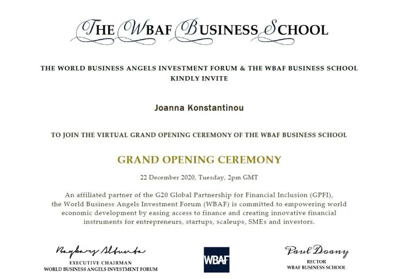 WBAF Business School Grand Opening